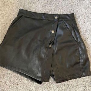 Zara Faux Leather Skort